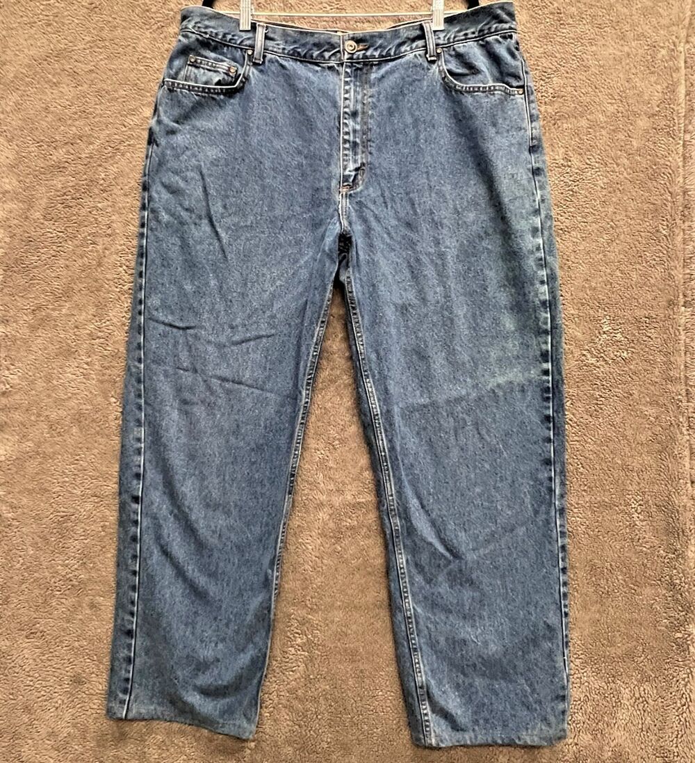 Red Head Men's Jeans Relaxed Fit 40X29 Medium Wash Denim cotton